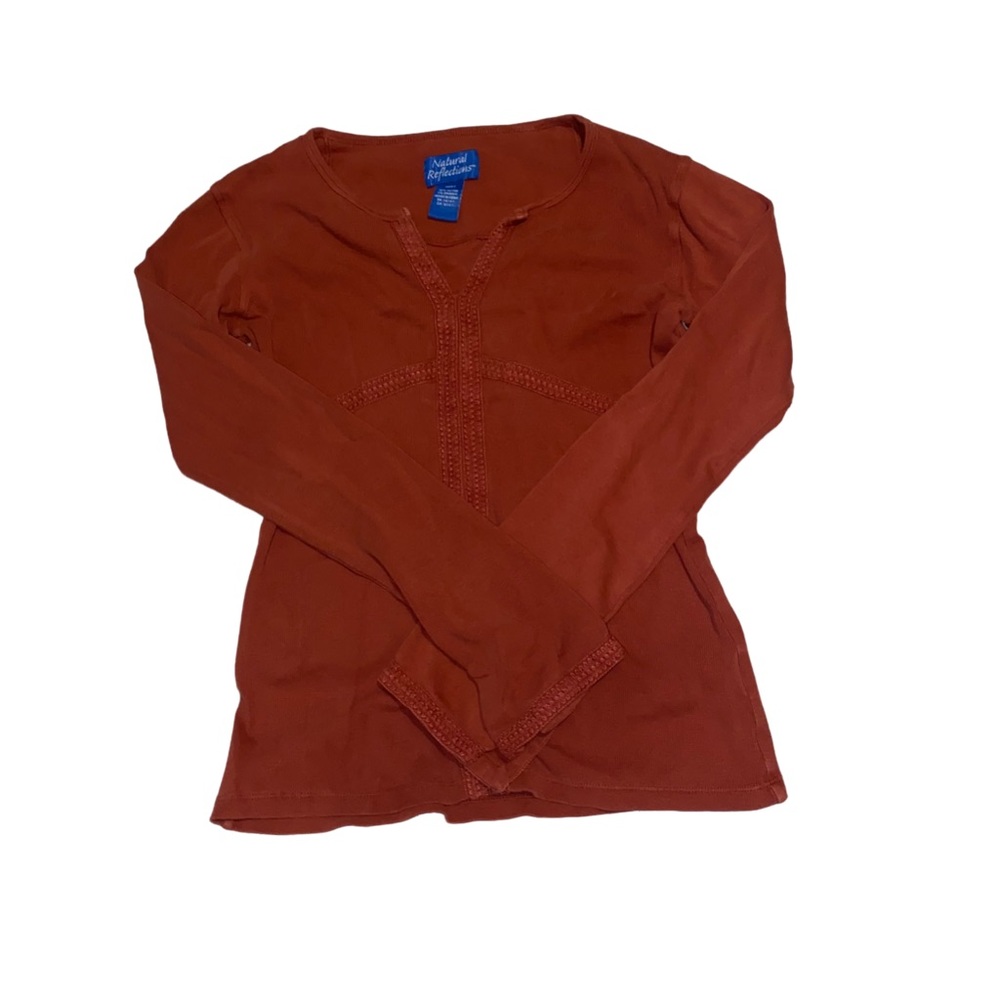Natural Reflections , orange long sleeve , like new condition